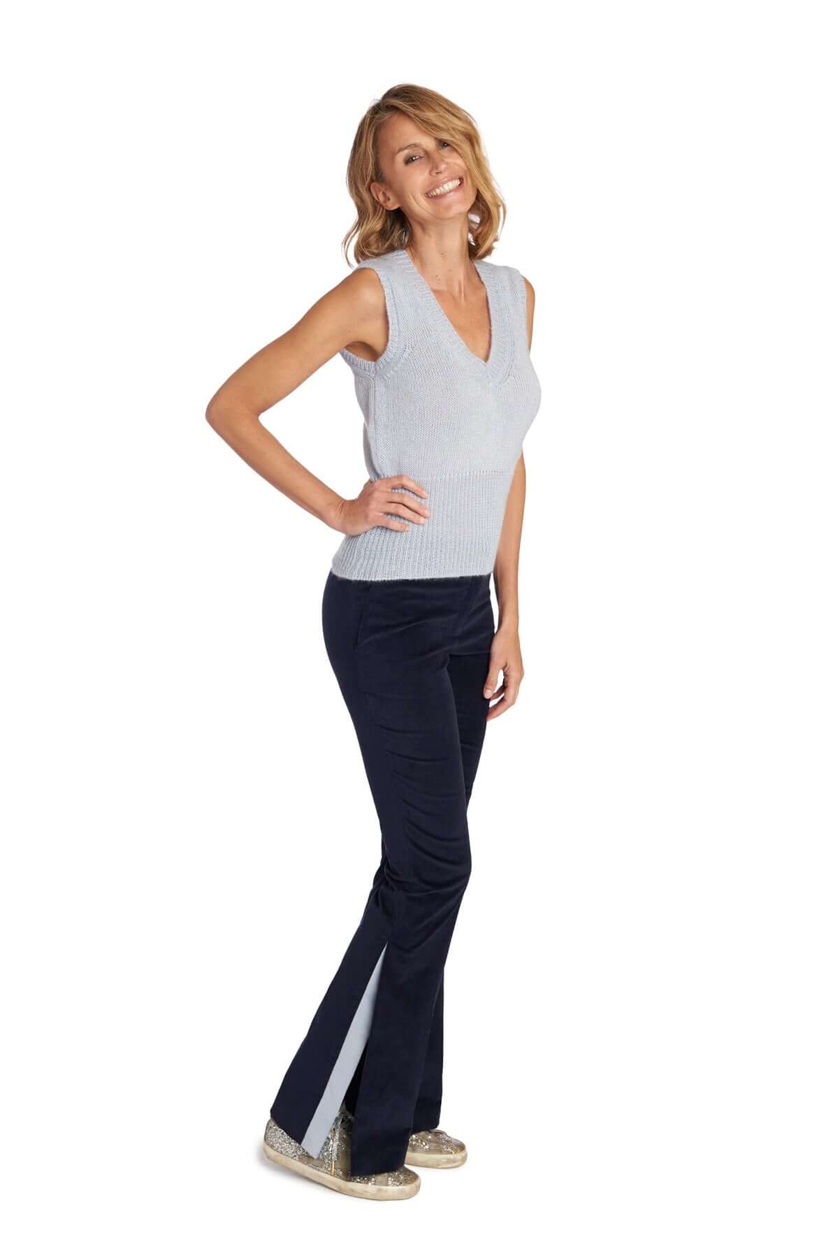 PANTALONE VELLUTO PROFILI