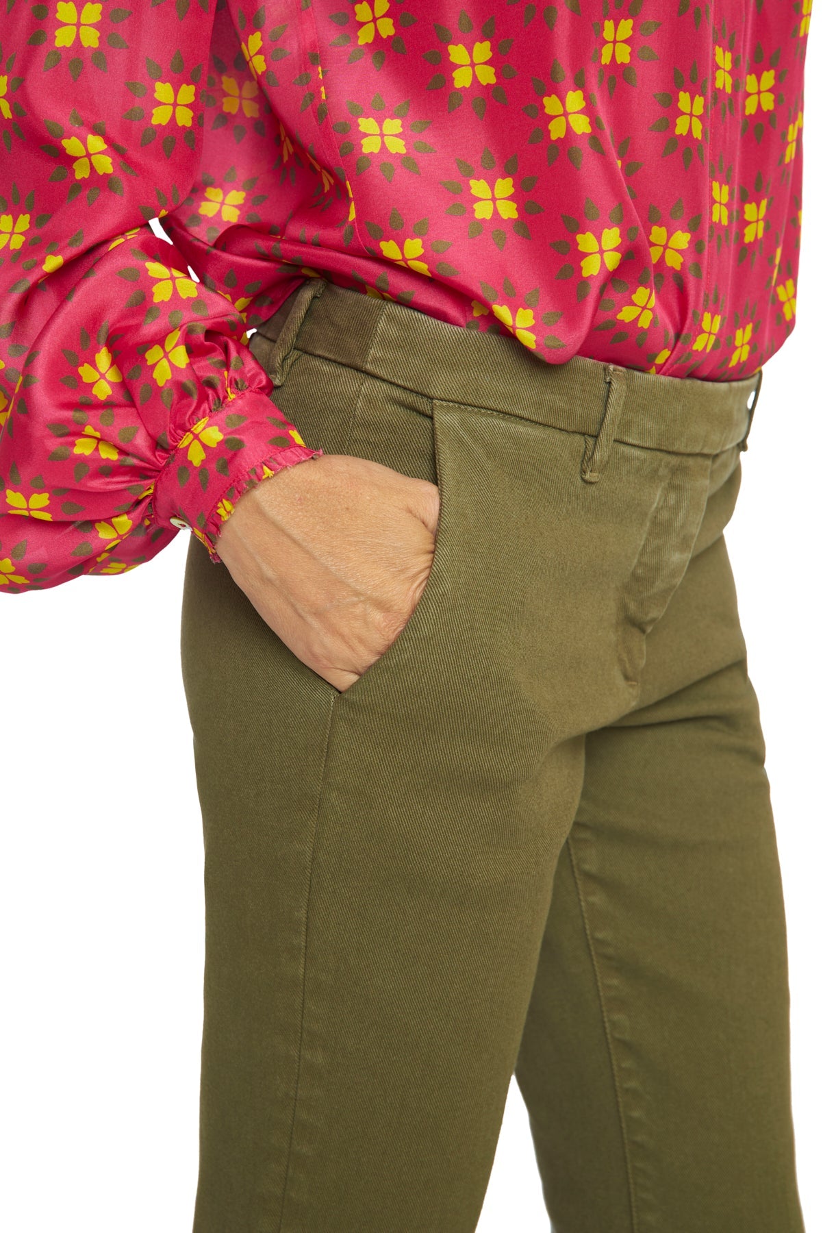 PANTALONE TINTO CAPO COTONE ELASTICIZZATO